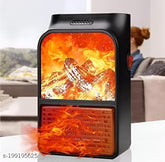 Flame Heater 1000W – Portable Electric Plug-in Room Heater with Flame Effect & Remote Control