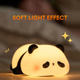 Cute Panda Night Light | Silicone Soft Lamp | Portable & Child‑Safe Bedside Light Short Description