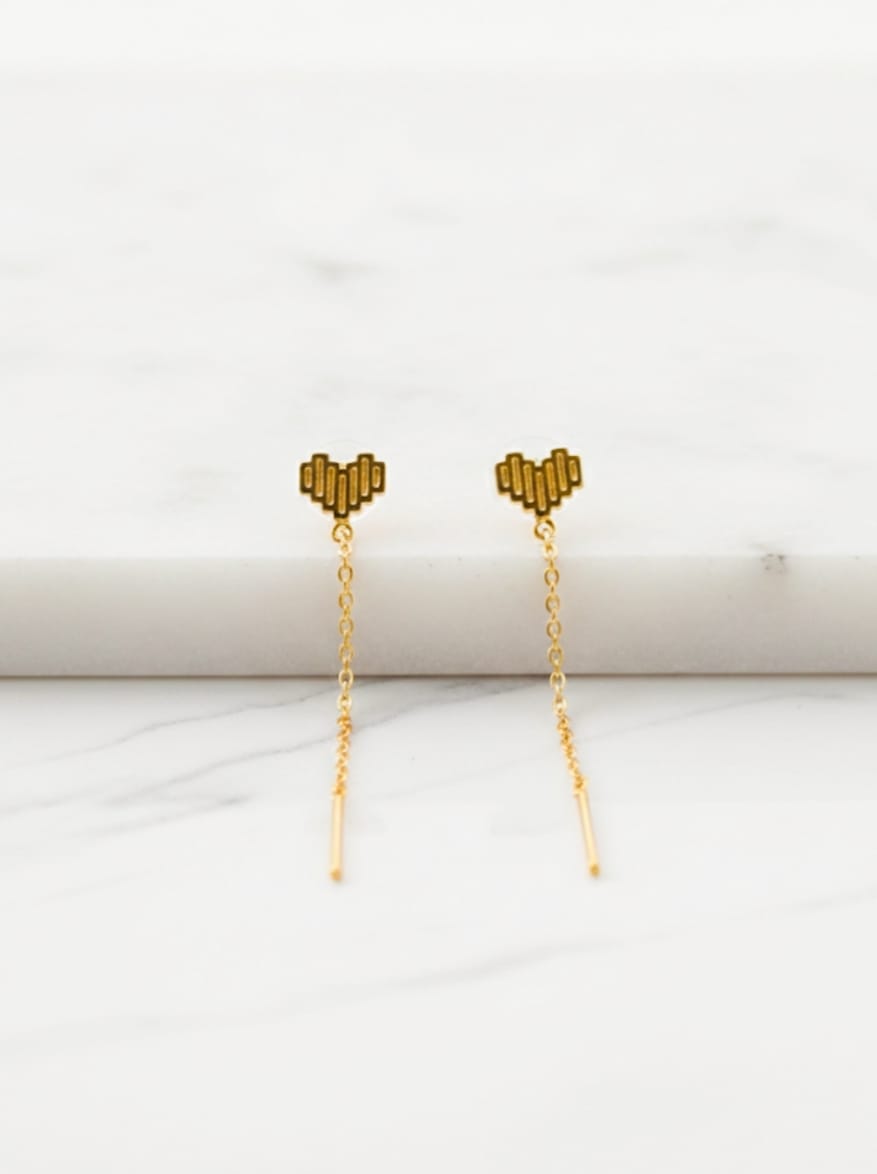 Heart design earing's