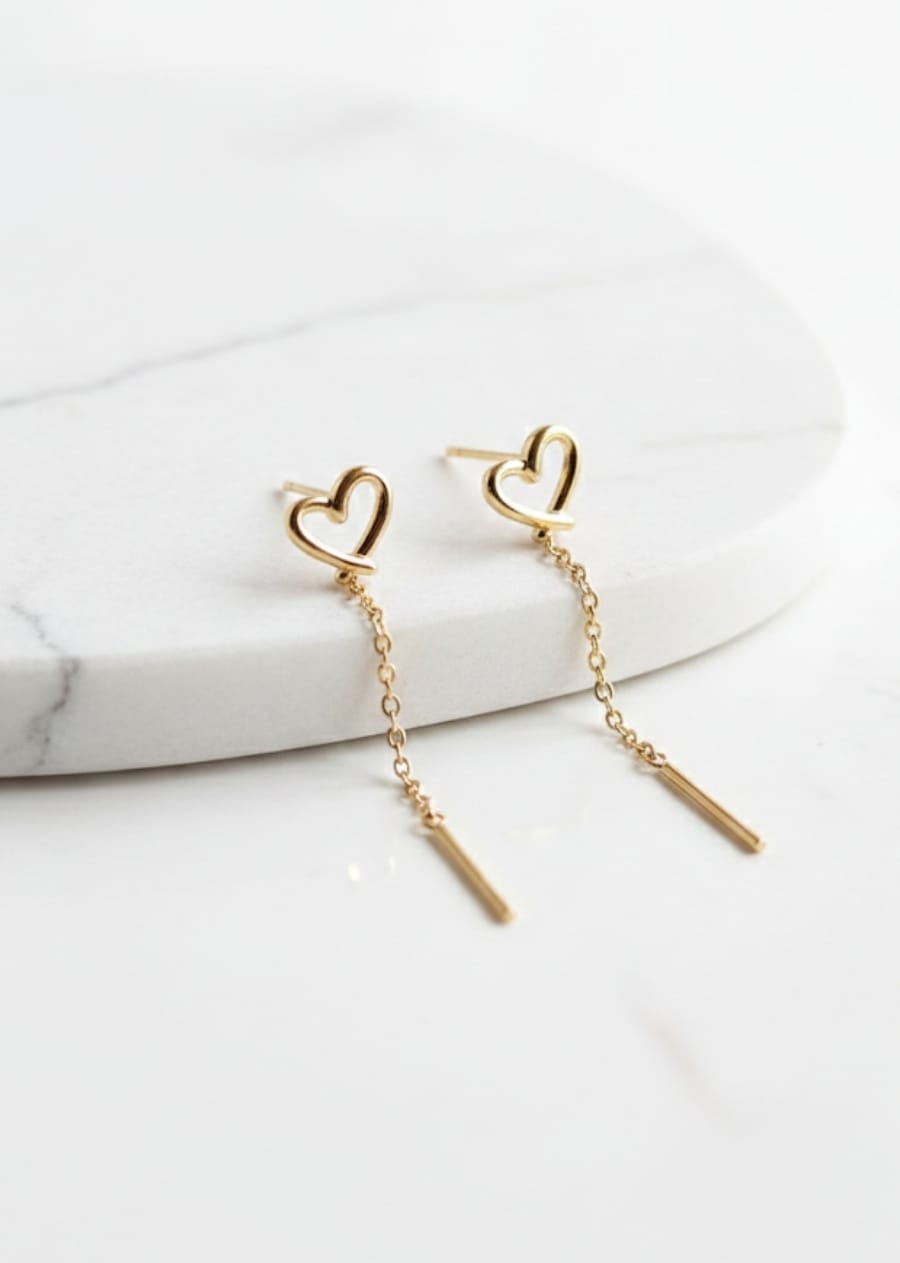 Heart design earing's